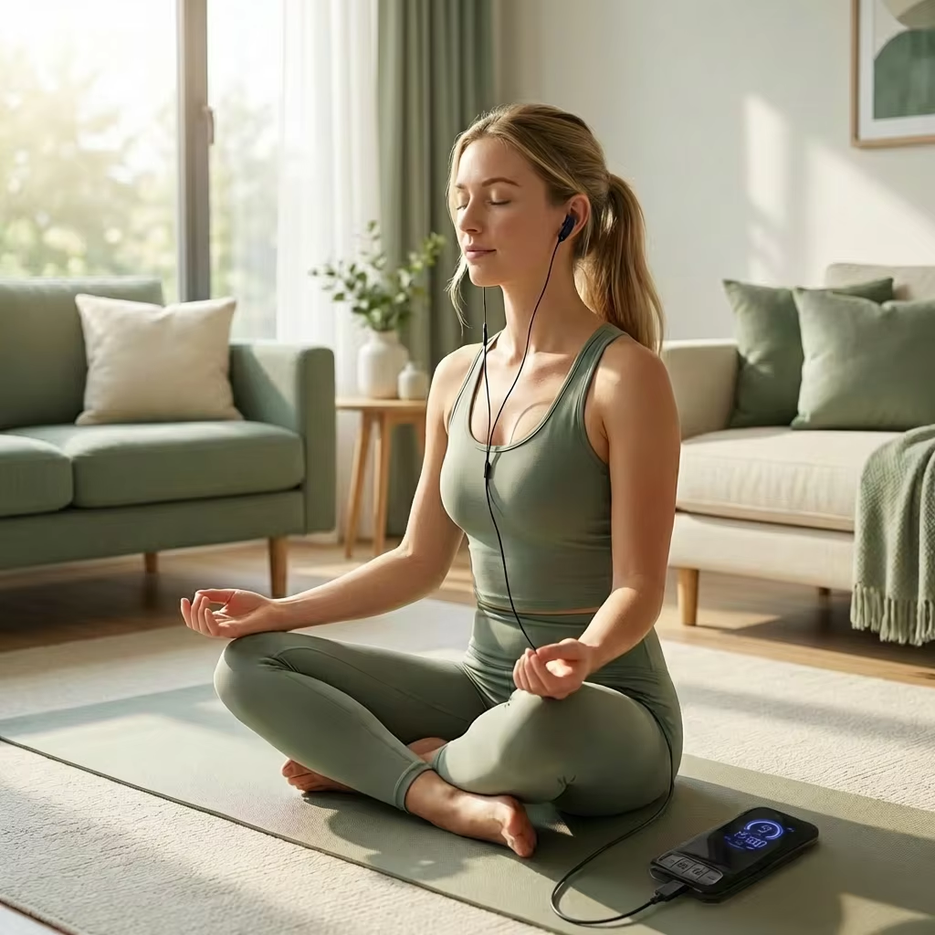 Relievagus CES Vagus Nerve Ear Clip with LCD Display - Wellness Device for Calm and Sleep Support