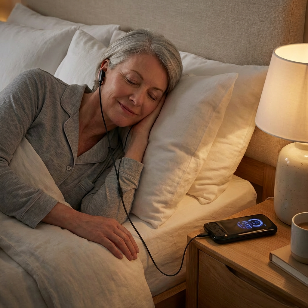 Relievagus CES Vagus Nerve Ear Clip with LCD Display - Wellness Device for Calm and Sleep Support